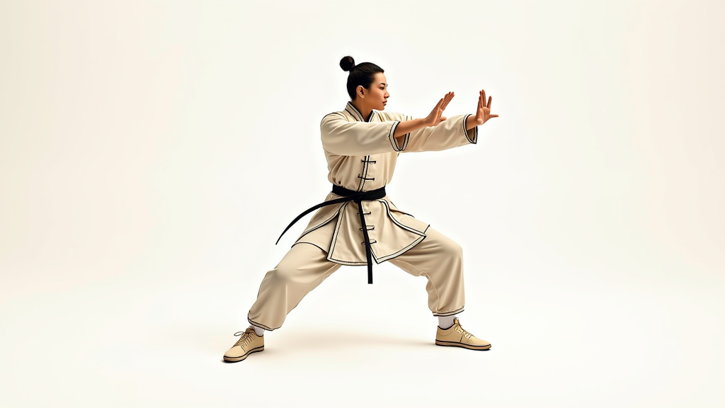 Tableau explicatif des termes Kung-fu, Wushu et Quanfa en sinogrammes et traduction