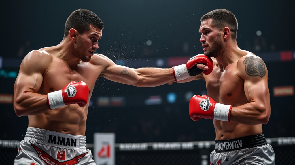 Combat intense entre Khamzat Chimaev et Gilbert Burns à l'UFC