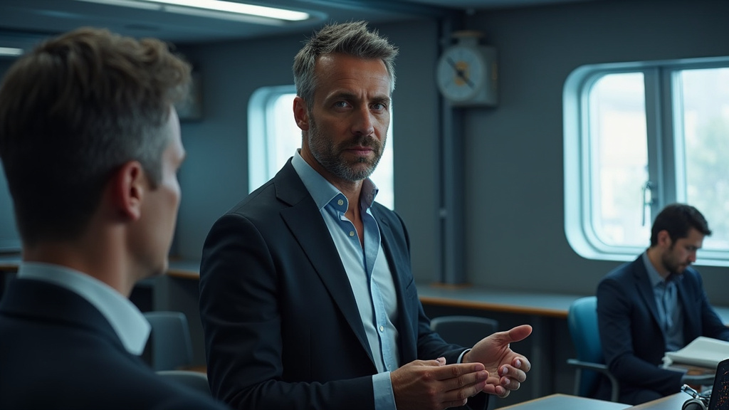 Pierre Arditi prêtant sa voix à Maître Shifu dans une cabine de doublage