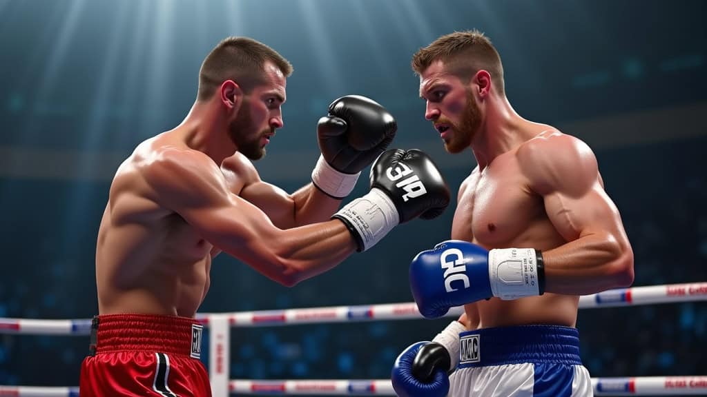 Daniel Dubois en combat contre Joe Joyce en 2020