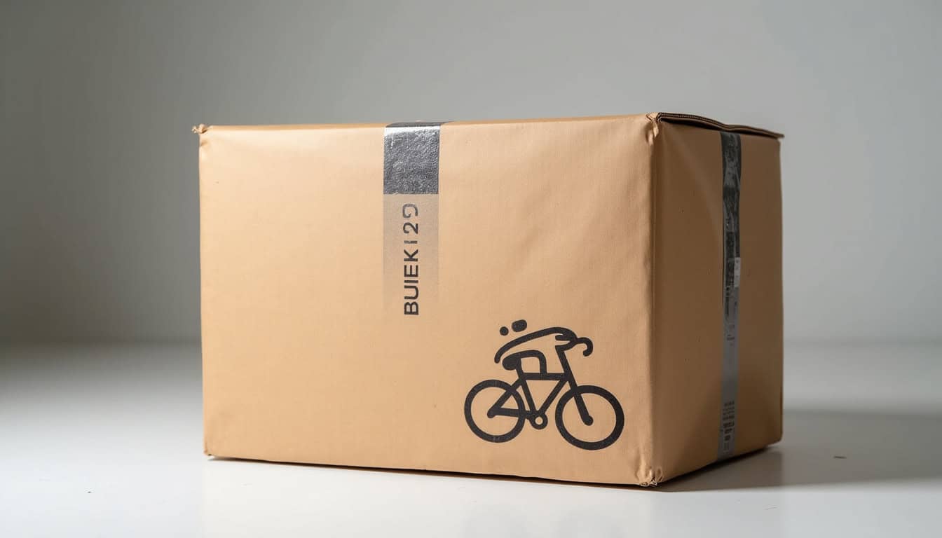Carton de livraison Bike24 abîmé à l