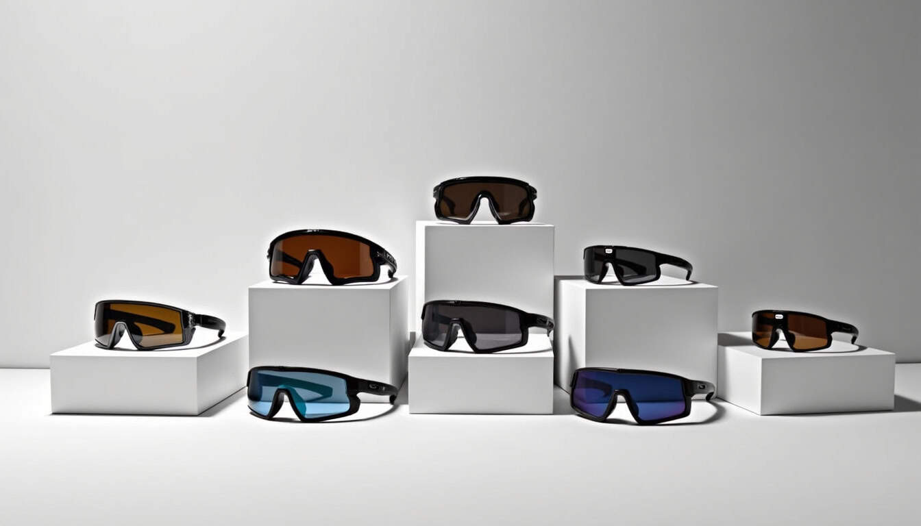 Comparaison visuelle des principaux modèles Oakley pour vélo : Sutro, Jawbreaker, Radar EV, Kato et Sphaera