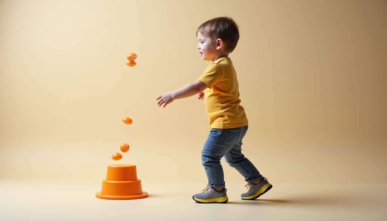 Enfant lançant des fléchettes à une hauteur réduite de 1,40 mètre, cible adaptée pour les jeunes joueurs