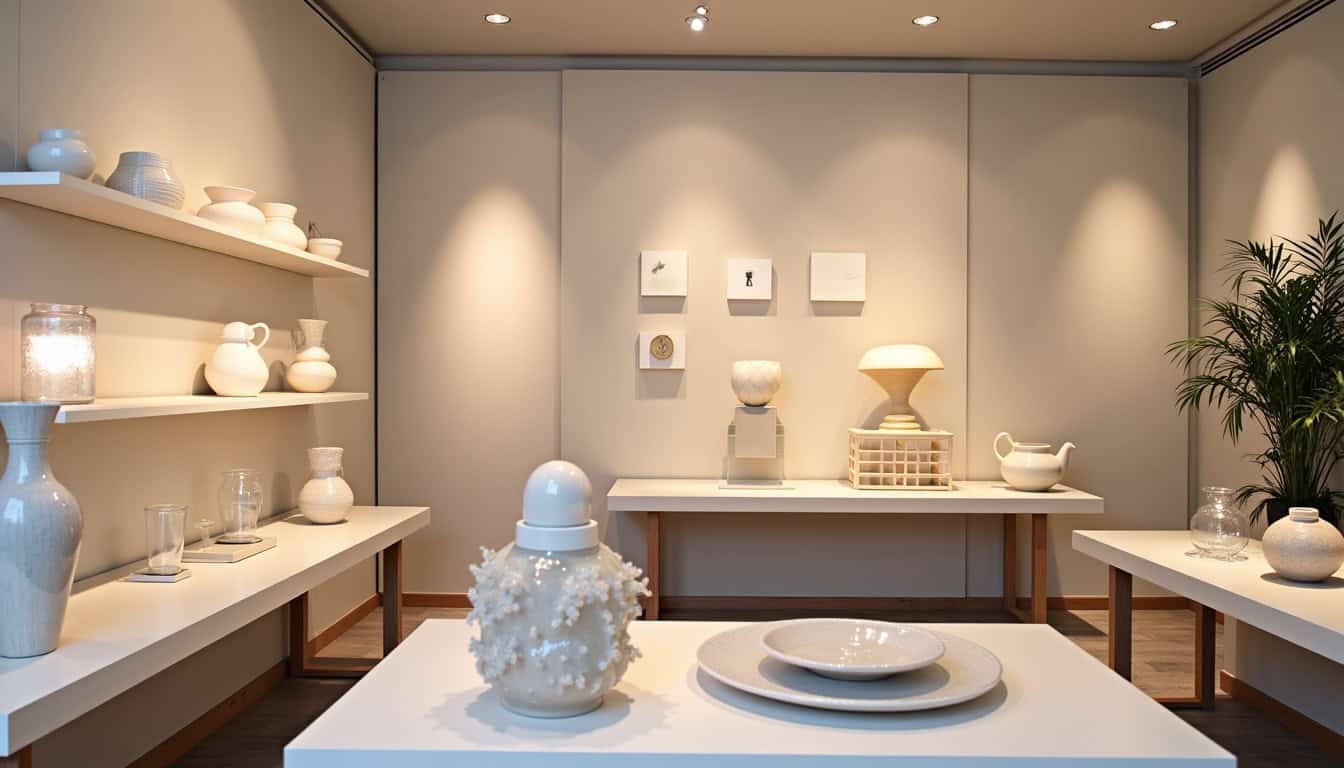 Espace décoration du magasin But Saint-Avold avec exposition de luminaires et objets de décoration