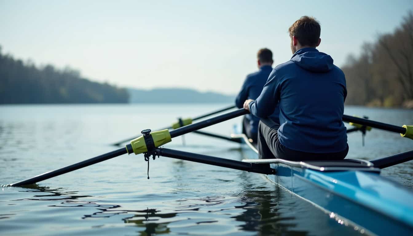 Exécution d’un rowing à l’haltère pour cibler le grand dorsal