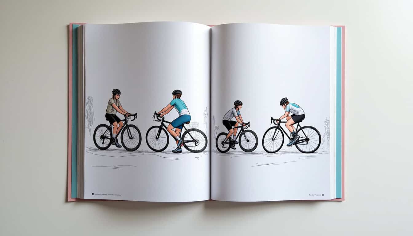 Illustration des différents types de sorties vélo : endurance, seuil, côtes