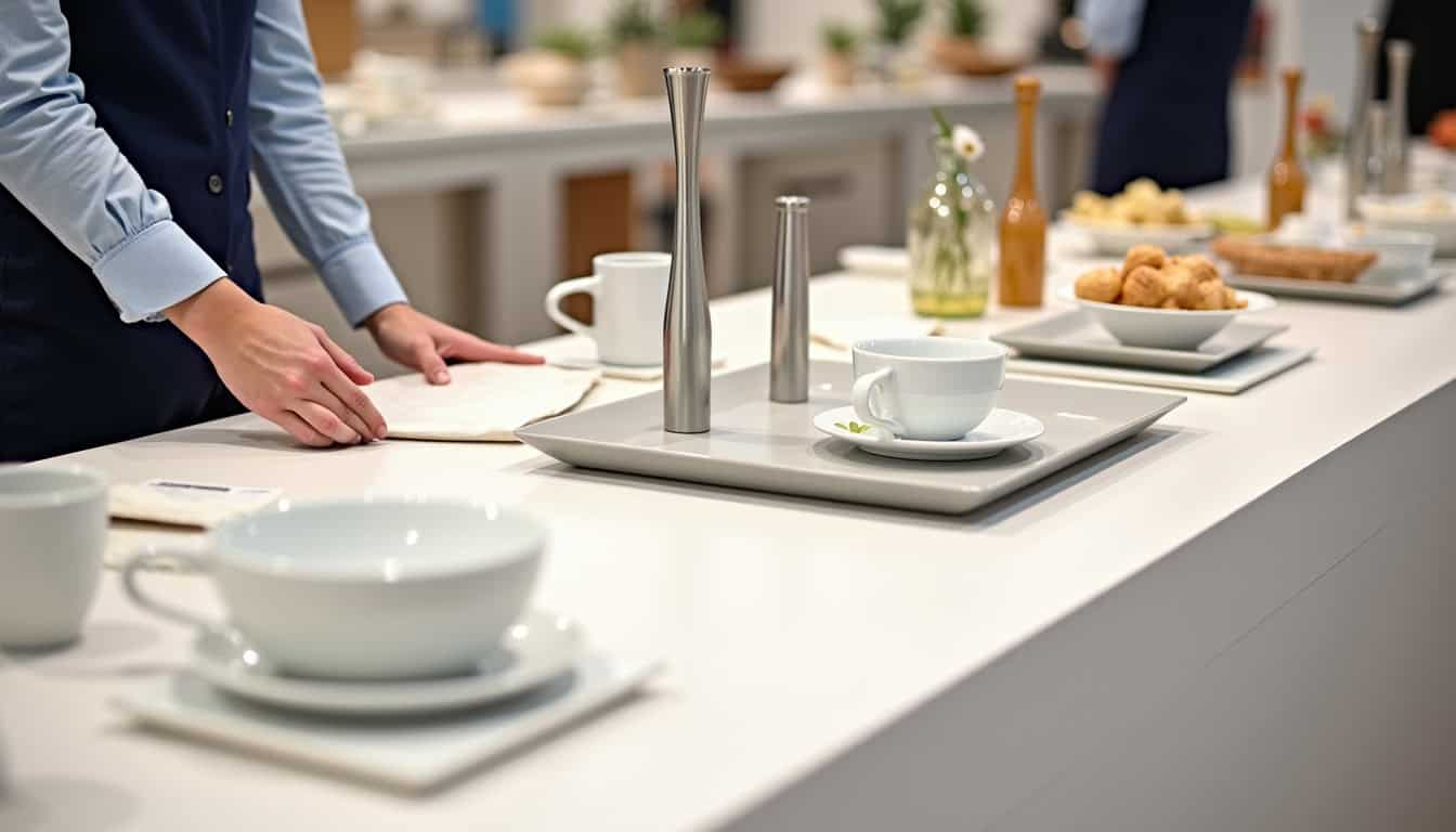 Produits exposés dans le magasin BUT de Valence : meubles, électroménager, décoration