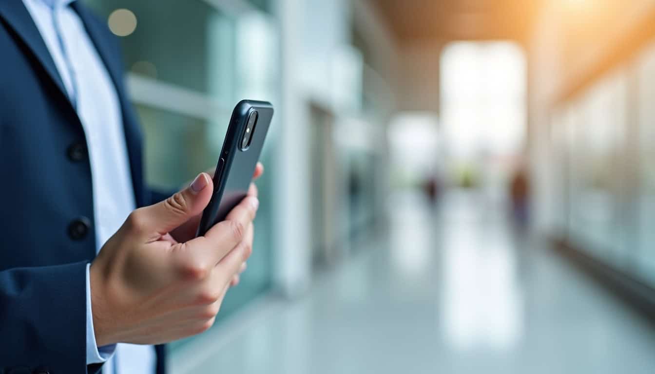 Tapis de course Citysports avec un smartphone affichant l