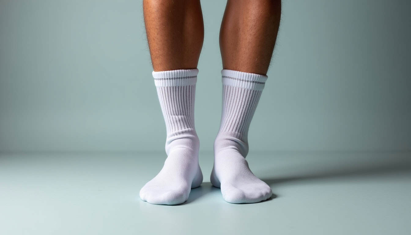 Un sportif porte des chaussettes BV Sport Recovery après une course
