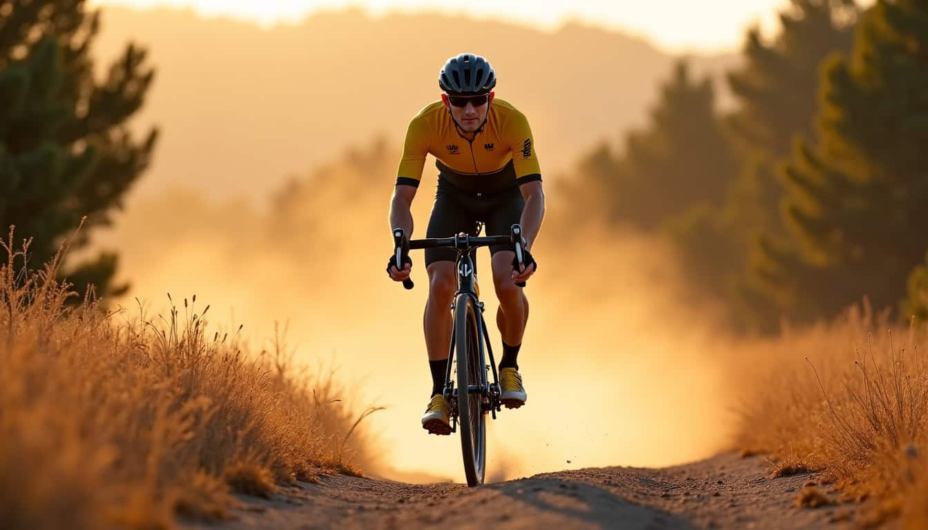 Romain Bardet en action lors de la Castellón Gravel Race en 2026