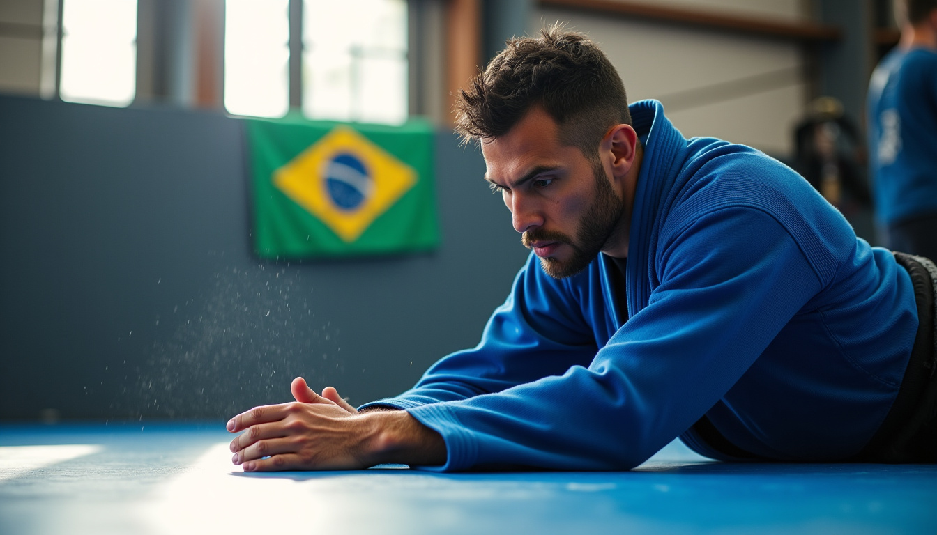 Charles Oliveira en train de s