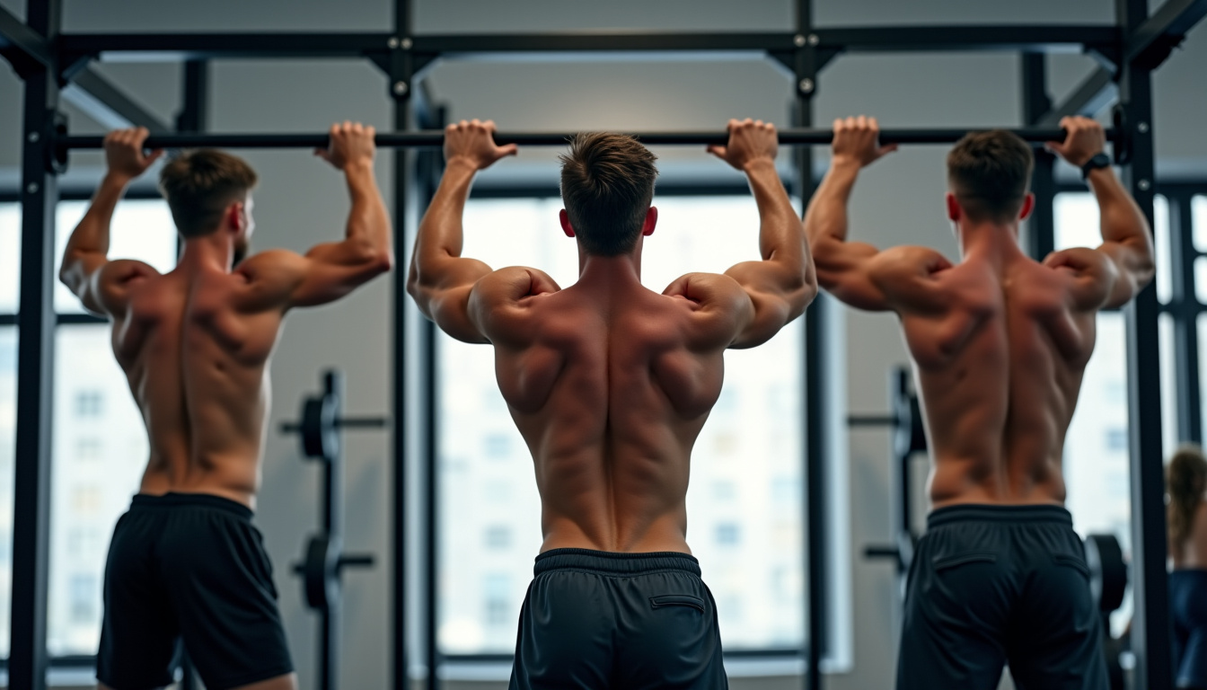 Comparaison des prises au tirage vertical: large, serrée, neutre