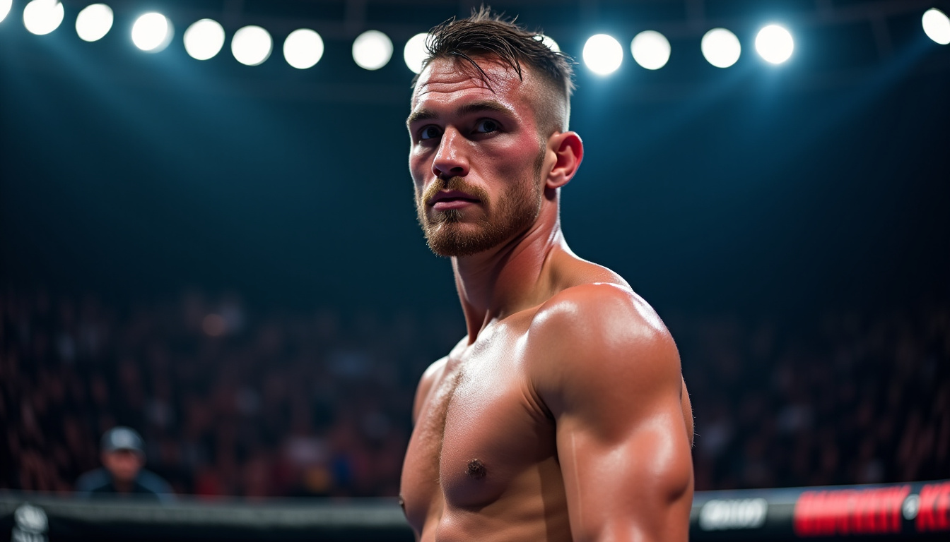 Magomed Ankalaev en train de s