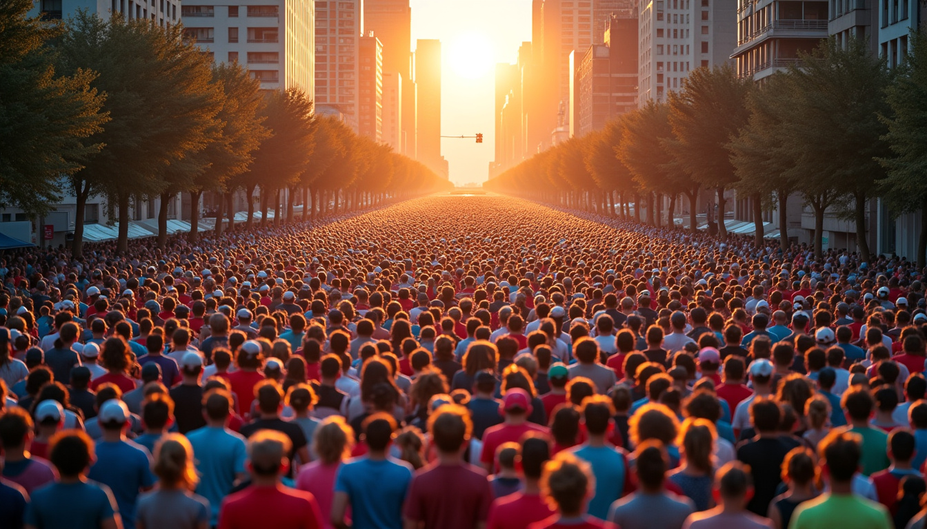 Affluence des coureurs lors d’un World Marathon Major en 2026