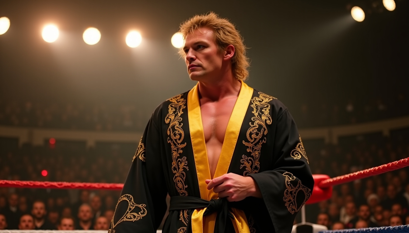 Paul Levesque dans son personnage de Jean-Paul Lévesque à la WCW, vêtu d