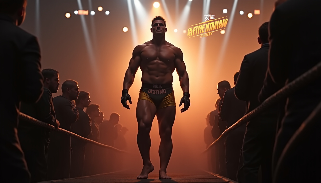 Brock Lesnar lors de son apparition à SummerSlam 2025