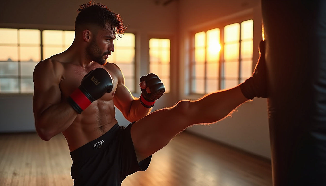 Ciryl Gane en pleine séance d