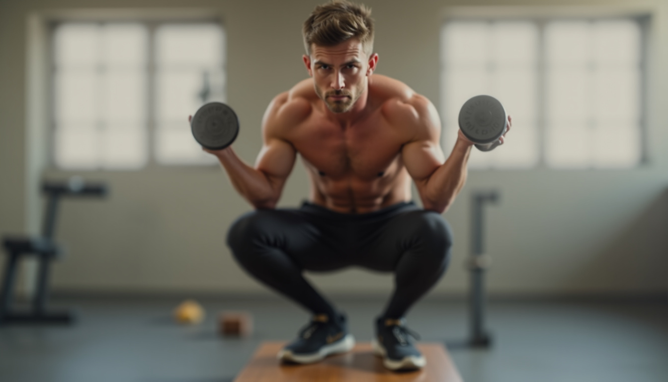 Différentes variantes du squat bulgare: avec haltères, pied avant surélevé, et avec TRX